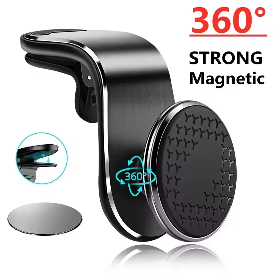 Magnetic Phone Holder For Car Vent - Magnetyczny uchwyt samochodowy na telefon, montowany