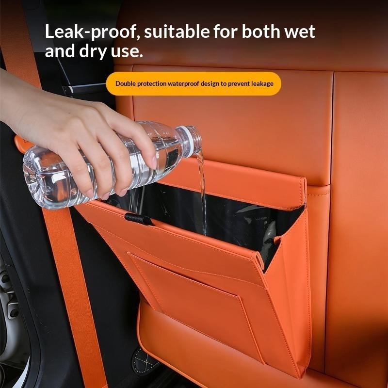 Waterproof Car Trash Can With Lid - Wodoodporny, magnetyczny, wiszący kosz na śmieci