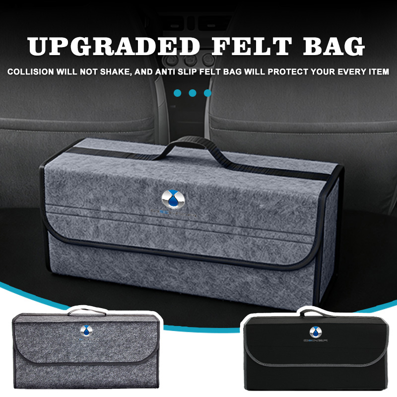 Car Trunk Organizer Foldable Storage Box - Organizer do bagażnika samochodowego z filcu,