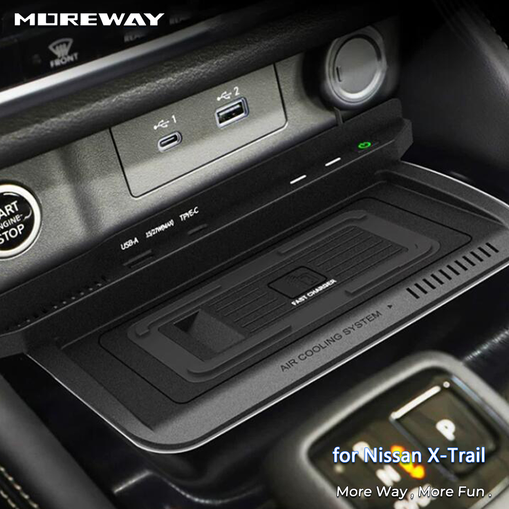 Wireless Car Charger Mount Fast Charging - Bezprzewodowa ładowarka samochodowa do Nissan X-Trail