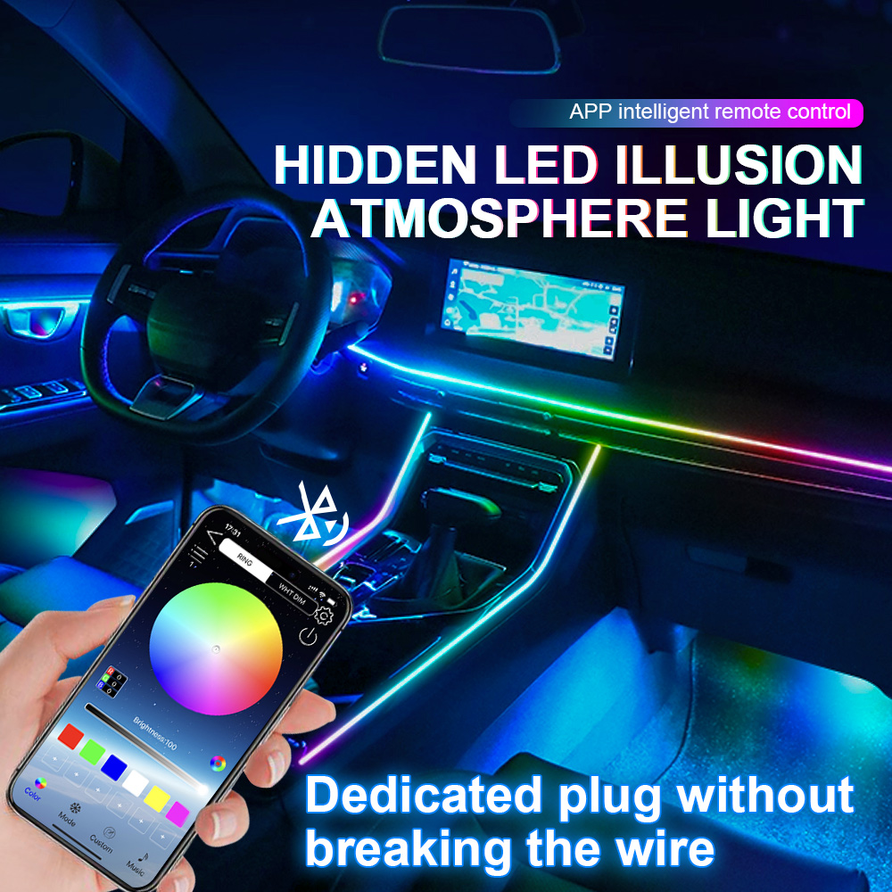 6/10/14/18/22 w 1 – oświetleni – Led Ambient Interior Car Lights App Control recenzja i cena