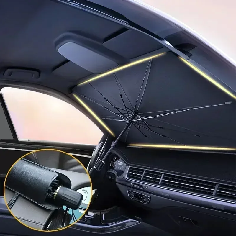 Składany parasol samochodowy,  – Car Sunshade Windshield Umbrella Foldable recenzja i cena